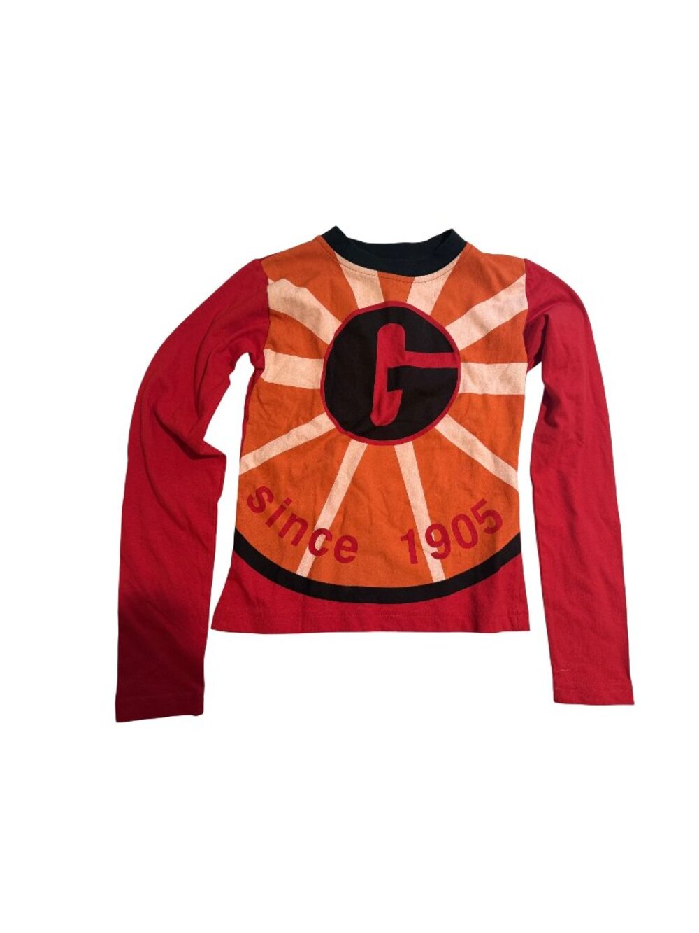 NWT Gola Womens Long Sleeve T-shirt Red Vintage Style Size S [jb]
